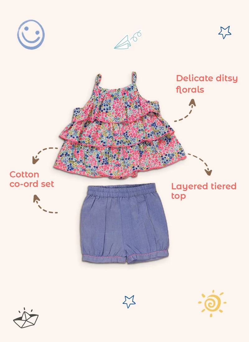 نوتيناتي طقم بناتي من قطعتين بطبعة تجريدية شاملة